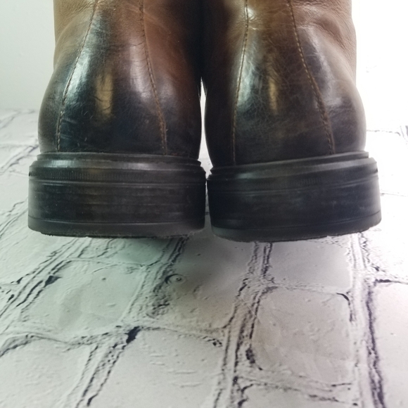 To Boot New York Burkett brown burnished leather lace up boots main image 8